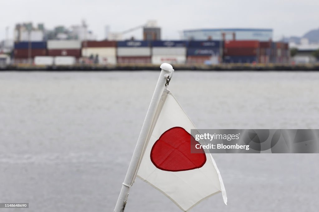 General Views of Fukuoka Port Area In Japan