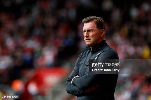 Ralph Hasenhuttl Head Coach / Manager of Southampton F.C. During the Premier League match between Southampton FC and Huddersfield Town at St Mary's...