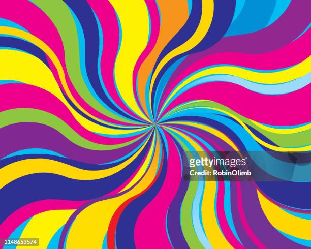 psychedelic twist background - swirl pattern stock illustrations