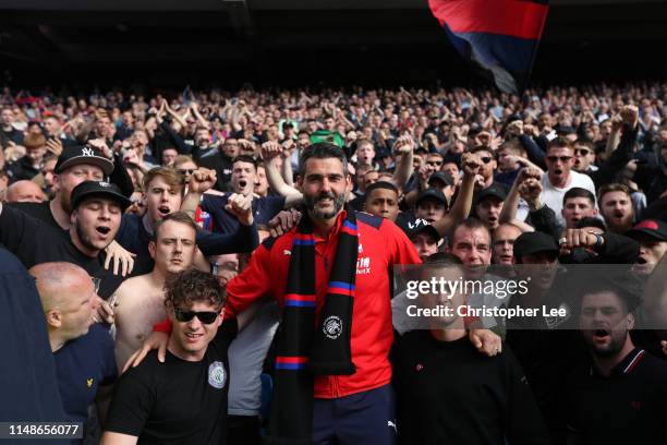 Julian Speroni of Crystal Palace with the fans as he retires during the Premier League match between Crystal Palace and AFC Bournemouth at Selhurst...