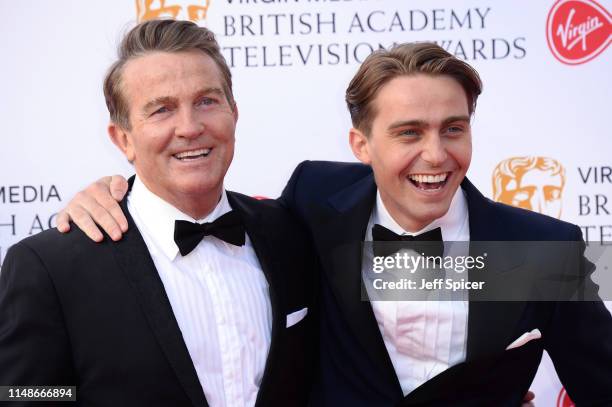 Bradley Walsh and Barney Walsh attend the Virgin Media British Academy Television Awards 2019 at The Royal Festival Hall on May 12, 2019 in London,...