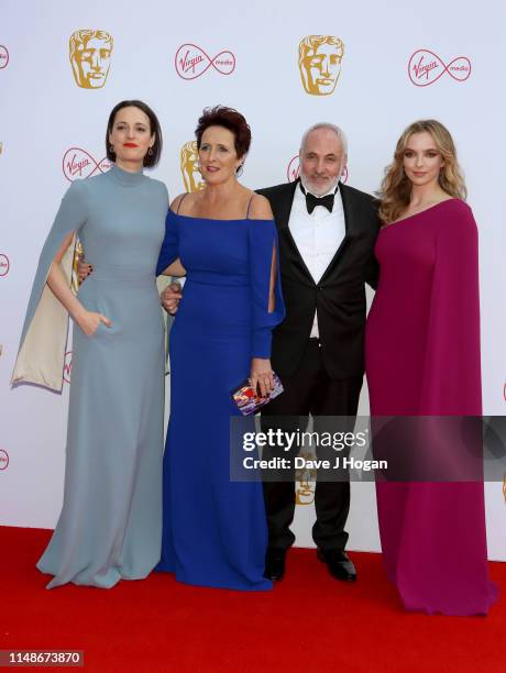 Phoebe Waller-Bridge, Fiona Shaw, Kim Bodnia and Jodie Comer attend the Virgin Media British Academy Television Awards 2019 at The Royal Festival...