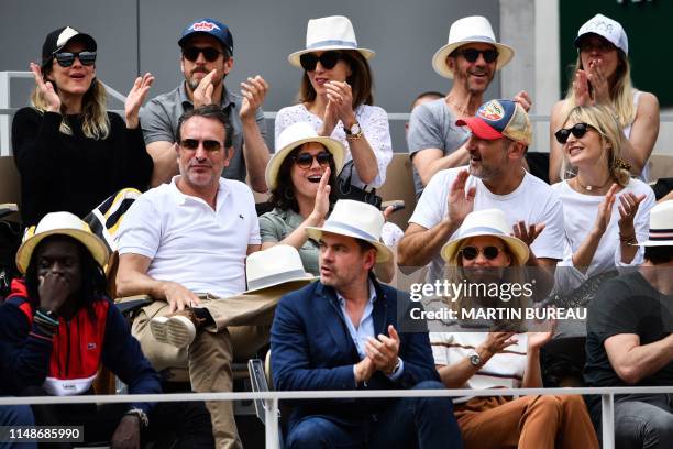 French actress Marion Cotillard, her husband French actor and movie direcor Guillaume Canet, French actress Elsa Zylberstein and French singer...