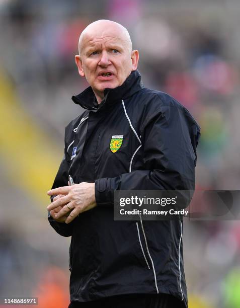 Cavan , Ireland - 8 June 2019; Donegal manager Declan Bonner during the Ulster GAA Football Senior Championship semi-final match between Donegal and...