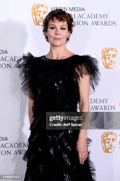 Helen McCrory poses in the Press Room at the Virgin TV BAFTA Television Award at The Royal Festival Hall on May 12, 2019 in London, England.