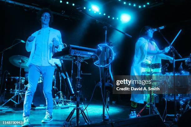 Sam Craft and Alexis Marceaux of Sweet Crude perform at Saturn Birmingham on May 12, 2019 in Birmingham, Alabama.