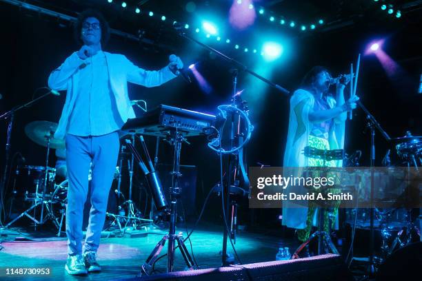 Sam Craft and Alexis Marceaux of Sweet Crude perform at Saturn Birmingham on May 12, 2019 in Birmingham, Alabama.