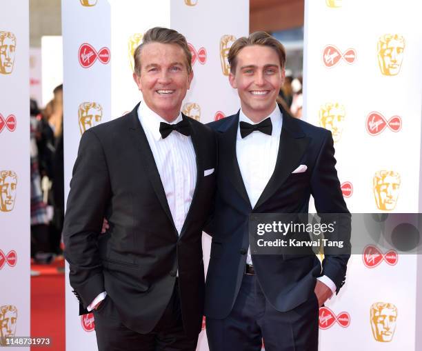 Bradley Walsh and Barney Walsh attend the Virgin Media British Academy Television Awards 2019 at The Royal Festival Hall on May 12, 2019 in London,...