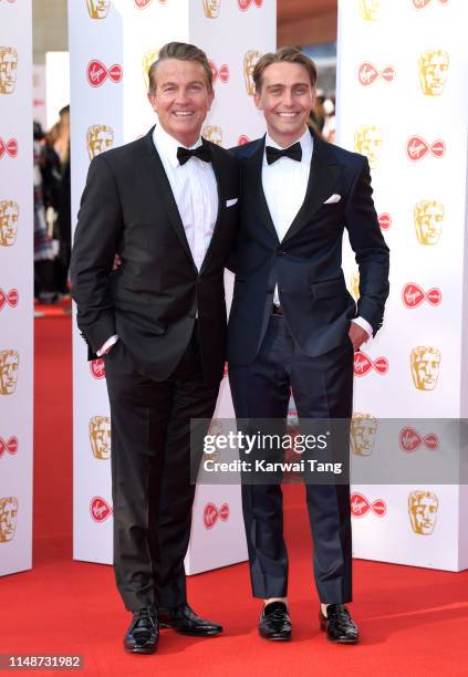 Bradley Walsh and Barney Walsh attend the Virgin Media British Academy Television Awards 2019 at The Royal Festival Hall on May 12, 2019 in London,...