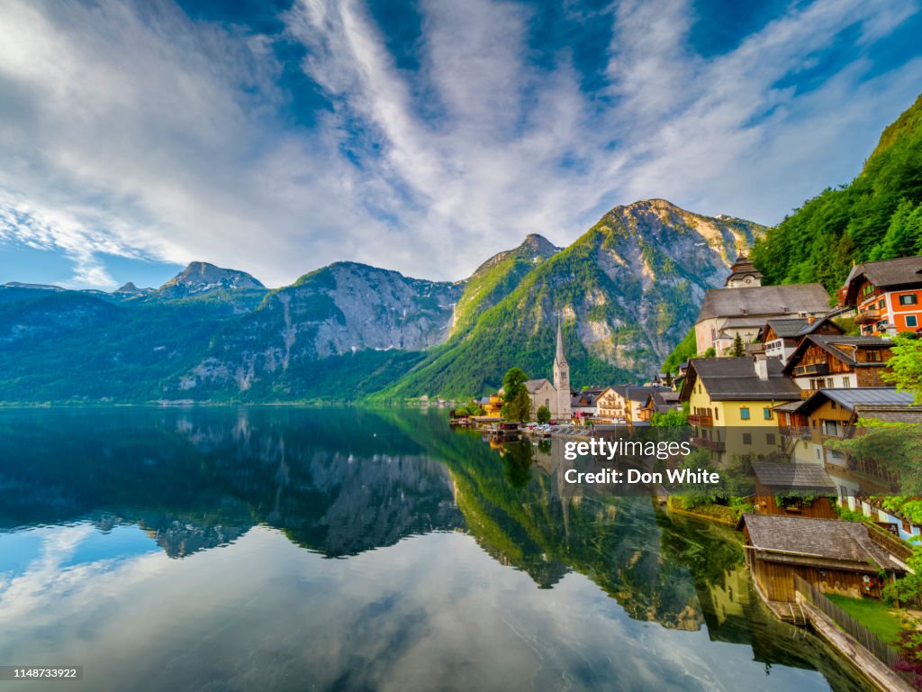 The Salzkammergut scenic lake district in Austria