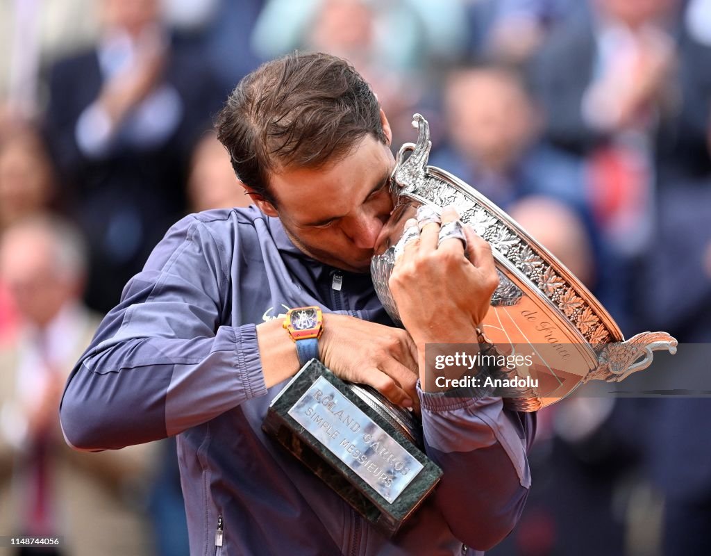 French Open 2019 mens final winner Rafael Nadal