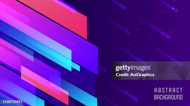 stockillustraties, clipart, cartoons en iconen met kleurrijke abstracte achtergrond - trapezium