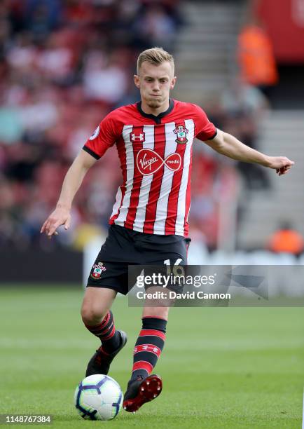 James Ward-Prowse of Southampton in action during the Premier League match between Southampton FC and Huddersfield Town at St Mary's Stadium on May...