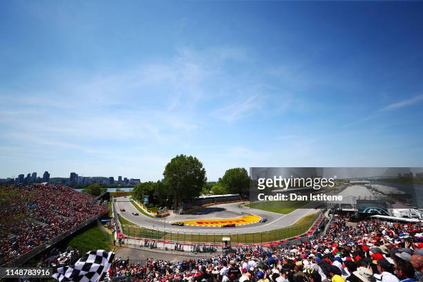 Pierre Gasly of France driving the Aston Martin Red Bull Racing RB15 during the F1 Grand Prix of Canada at Circuit Gilles Villeneuve on June 9, 2019...