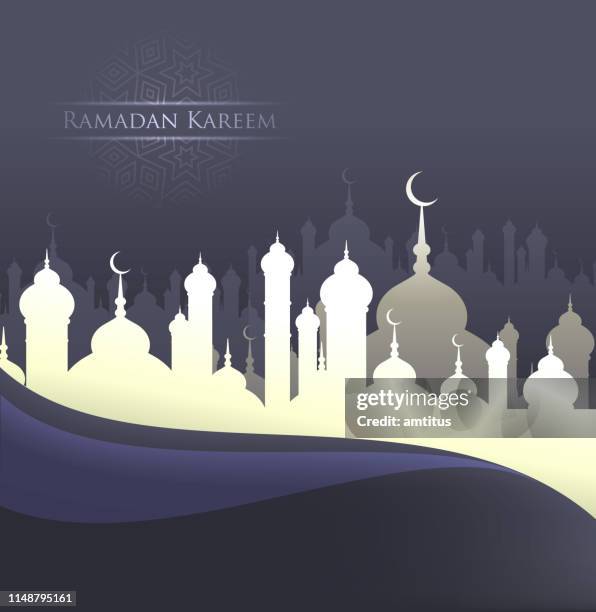 ramadan mosques - allah stock illustrations