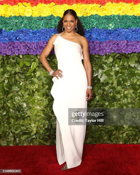 Audra McDonald attends the 2019 Tony Awards at Radio City Music Hall on June 9, 2019 in New York City.