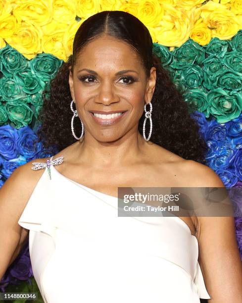 Audra McDonald attends the 2019 Tony Awards at Radio City Music Hall on June 9, 2019 in New York City.