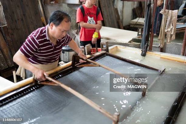 Chinese Developed Rice Paper Chinese Papermaking Photos and Premium High Res Pictures - Getty Images