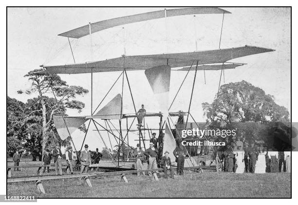 Antique Photo Maxim Flying Machine High-Res Vector Graphic - Getty Images