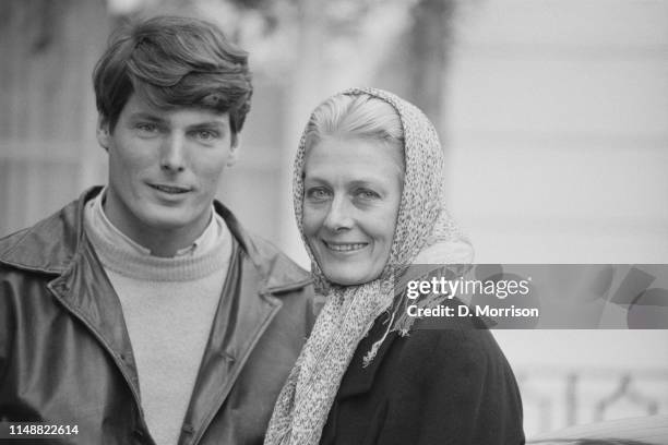 American actor Christopher Reeve and English actress Vanessa Redgrave, co-stars in 'The Bostonians', UK, 20th January 1984.