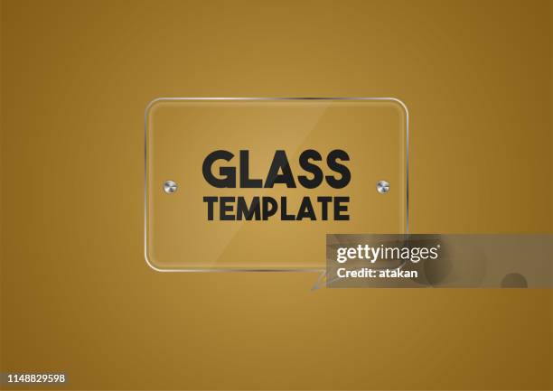vector glass template - plastic texture stock illustrations