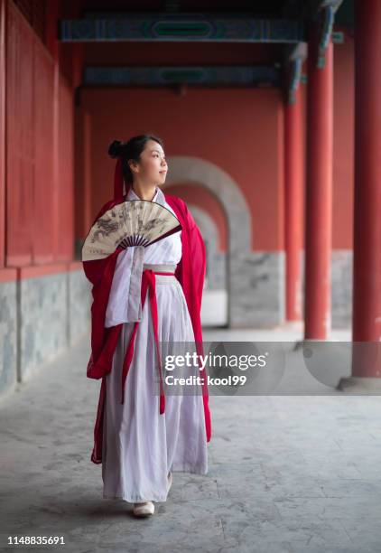 ancient chinese young students - fancy dress costume imagens e fotografias de stock