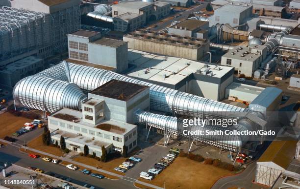 Aerial view of the 14-Foot Transonic Tunnel at John H Glenn Research Center, Lewis Field, Cleveland, Ohio, 1995. Image courtesy National Aeronautics...