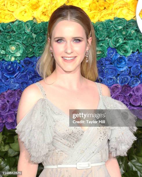 Rachel Brosnahan attends the 2019 Tony Awards at Radio City Music Hall on June 9, 2019 in New York City.