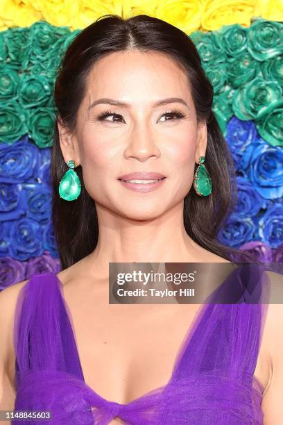 Lucy Liu attends the 2019 Tony Awards at Radio City Music Hall on June 9, 2019 in New York City.