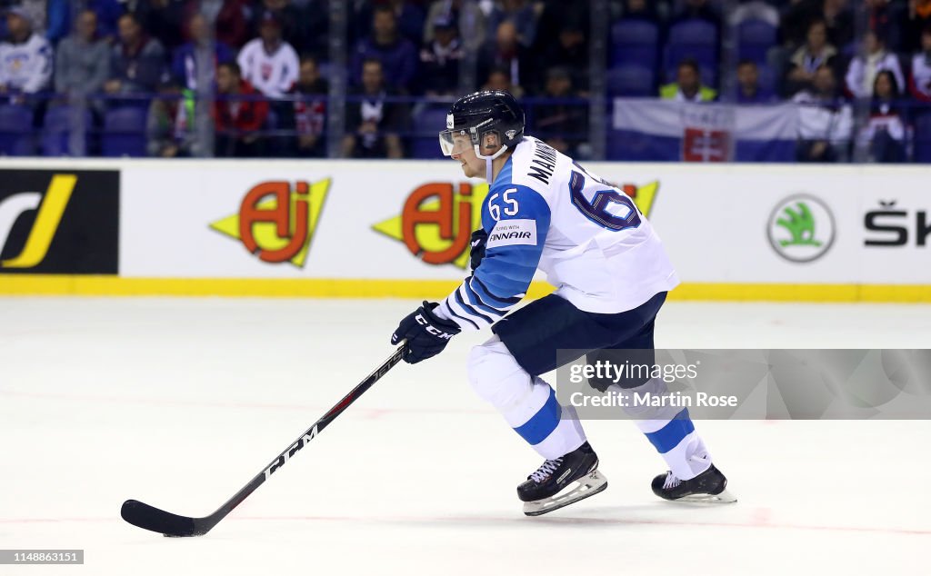 United States v Finland: Group A - 2019 IIHF Ice Hockey World Championship Slovakia