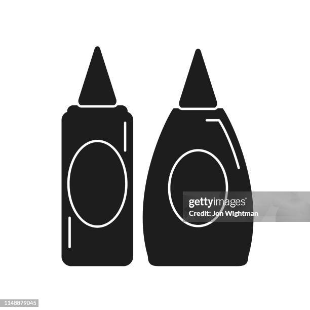 condiments - flat design bbq - barbecue icon - backyard grill stock illustrations