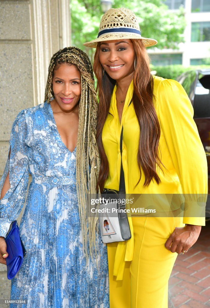 Sheree Whitfield and Cynthia Bailey attend the Empowered Brunch at