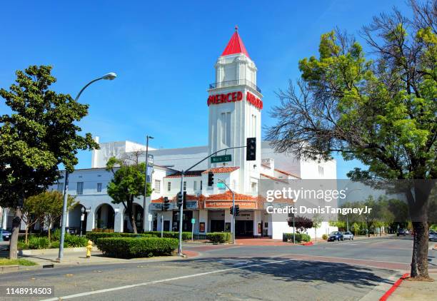 merced (californië) - pacific theatres stockfoto's en -beelden