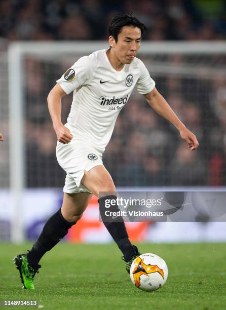 Makoto Hasebe of Eintracht Frankfurt during the UEFA Europa League Semi Final Second Leg match between Chelsea and Eintracht Frankfurt at Stamford...