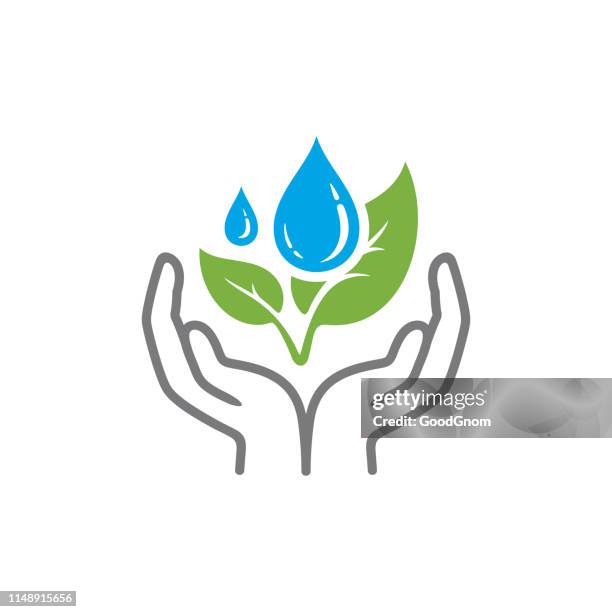 nature protection icon - green leaf logo stock illustrations