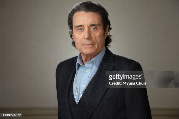Actor Ian McShane is photographed for Los Angeles Times on March 21, 2019 in Los Angeles, California. PUBLISHED IMAGE. CREDIT MUST READ: Myung J....