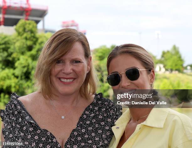 Backstage with Jessie James Decker and Nashville-based Tivity Health President & COO, Dawn Zier at CMA Music Fest at Riverfront Park on June 08, 2019...