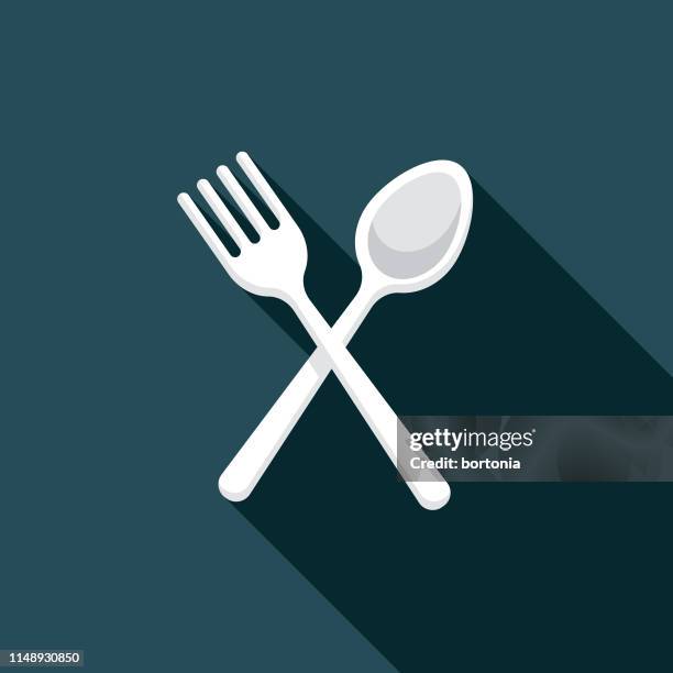 single use plastic cutlery icon - single use stock illustrations