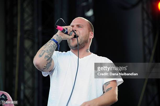 Singer Matt Caughthran of The Bronx performs at Sasquatch Festival at The Gorge on May 27, 2011 in George, Washington.
