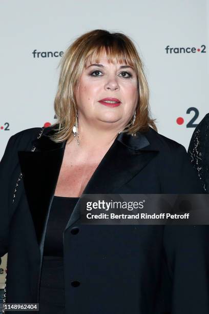 Actress Michele Bernier attends the "31eme Nuit des Molieres" at "Les Folies Bergeres" on May 13, 2019 in Paris, France.