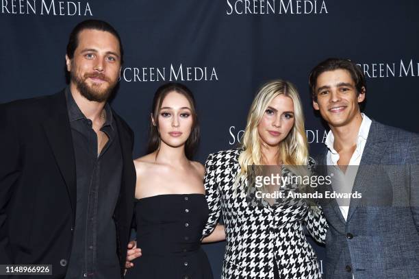 Actors Ben Robson, Alycia Debnam-Carey, Claire Holt and Brenton Thwaites arrive at an LA Special Screening of Screen Media Film's " A Violent...
