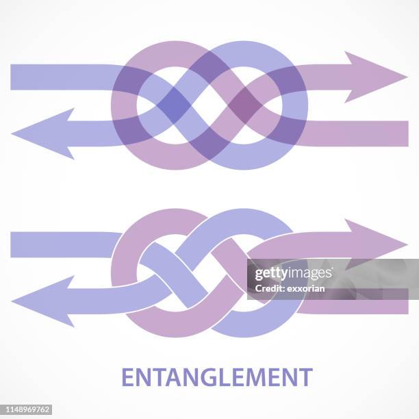 ilustrações, clipart, desenhos animados e ícones de curvatura de carrick na série da seta - tied knot