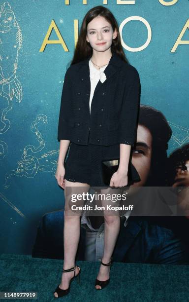 Mackenzie Foy attends the World Premiere Of Warner Bros "The Sun Is Also A Star" at Pacific Theaters at the Grove on May 13, 2019 in Los Angeles,...