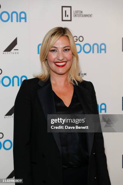 Kelly Cates attends a gala screening of "Diego Maradona" at the Picturehouse Central on June 10, 2019 in London, England.