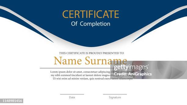 ilustraciones, imágenes clip art, dibujos animados e iconos de stock de certificado de fondo - certificate