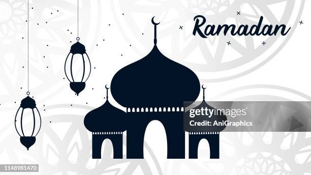 ramadan with lentern design background - ramadan dubai stock illustrations