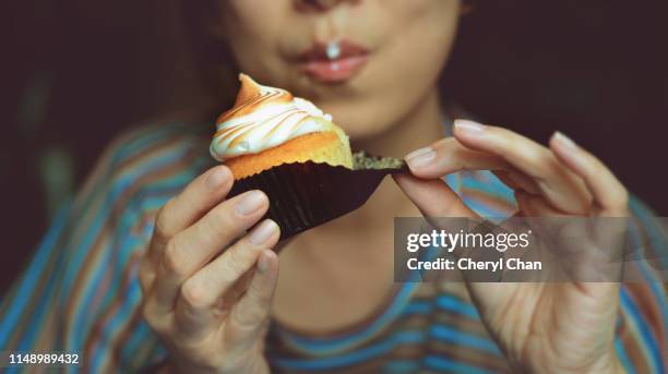 cupcake lover - cupcake stock pictures, royalty-free photos & images