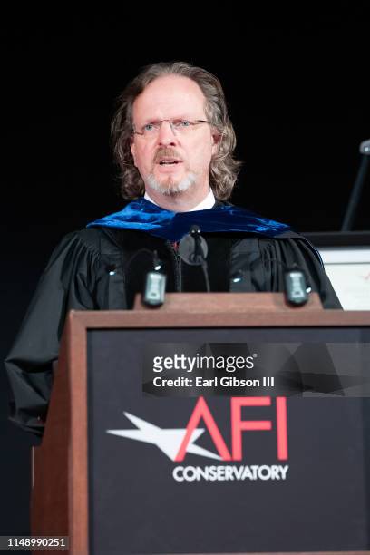 President Bob Gazzale speaks at AFI's Conservatory Commencement Ceremony at TCL Chinese Theatre on June 10, 2019 in Hollywood, California.