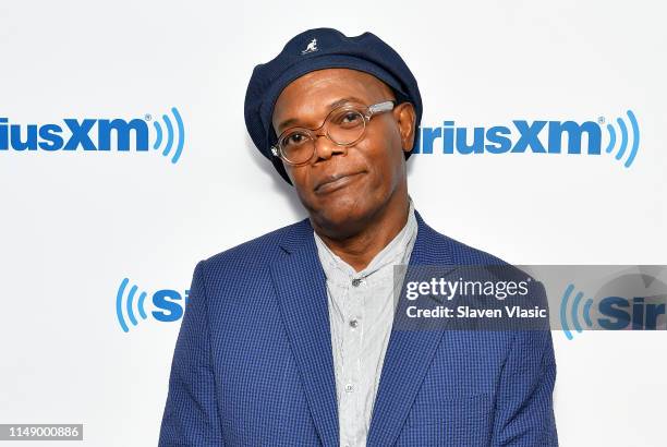 Actor Samuel L. Jackson visits SiriusXM Studios on June 10, 2019 in New York City.