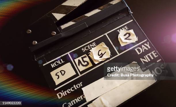 movie clapperboard - film set stock pictures, royalty-free photos & images